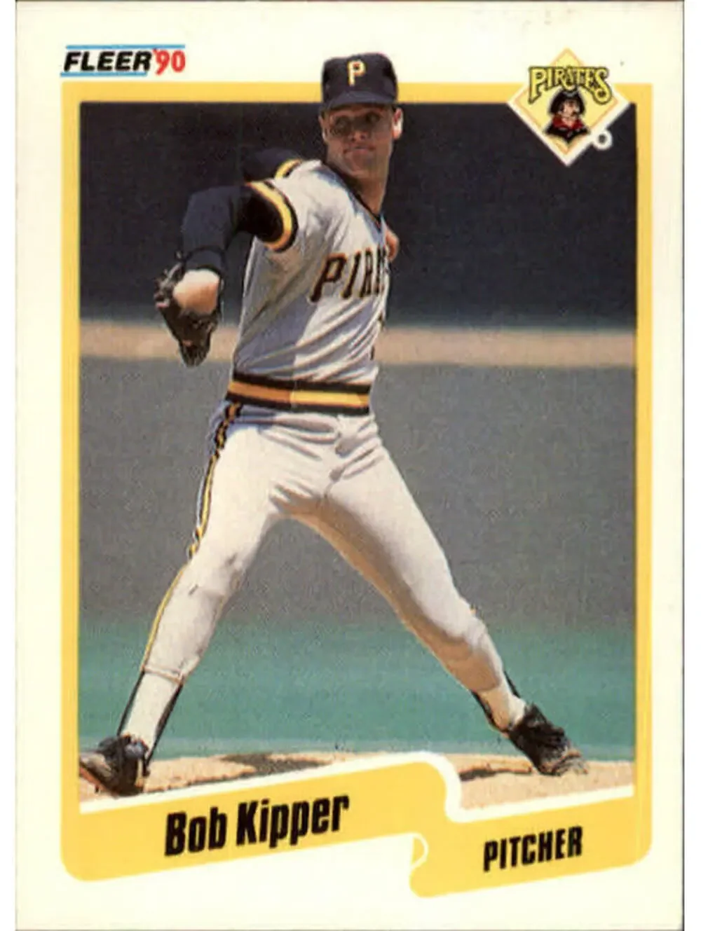1990 Bob Kipper Fleer Baseball Card #470